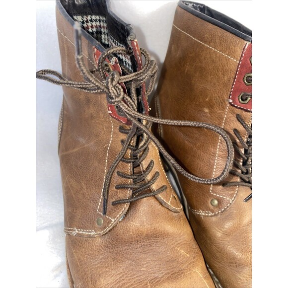 Penguin Jerry Jeff  Men Leather Brown Boots Chukka 13 Munsingwear Preppy - Picture 13 of 16